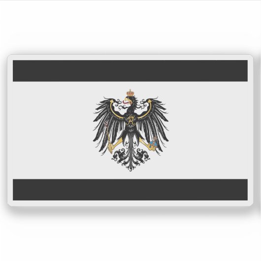 Flag of Prussia Sticker (Voorkant)