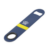 Flag of Regina, Saskatchewan Bar Key Speed Flessenopener (Voorkant Gekanteld)