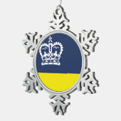 Flag of Regina, Tin Sneeuwvlok Ornament (Rechts)