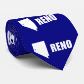 Flag of Reno, Nevada Tie Stropdas (Opgerold)