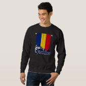 Flag of Romania Fishing In Romania Trui (Voorkant volledig)