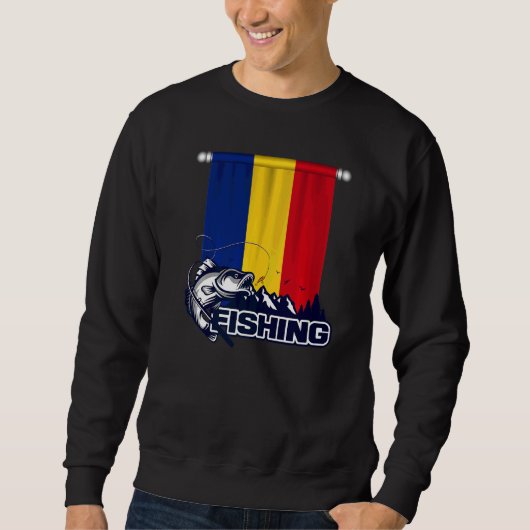 Flag of Romania Fishing In Romania Trui (Voorkant)