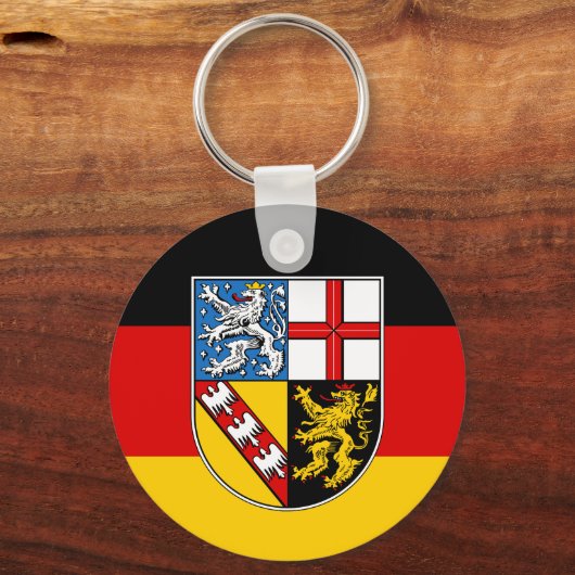 Flag of Saarland Keychain (Voorkant)