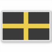 Flag of Saint David, Wales Sticker (Voorkant)