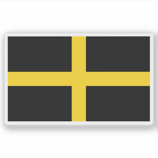 Flag of Saint David, Wales Sticker (Voorkant)