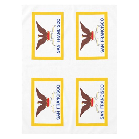 Flag of San Francisco, California Tablecloth Tafelkleed (Voorkant)