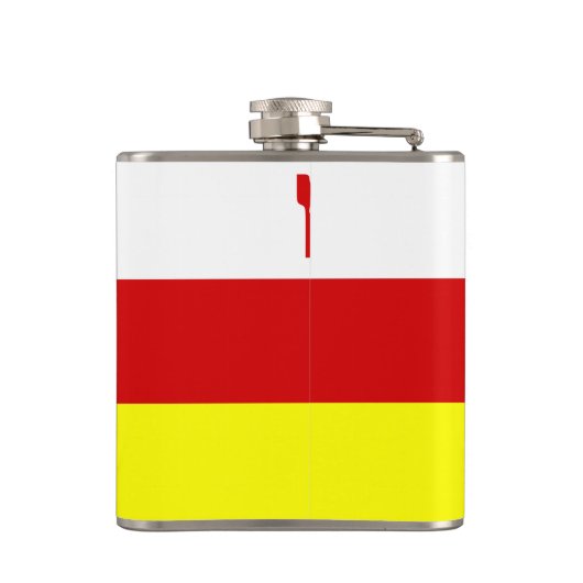 Flag of Santa Barbara, California Flask Heupfles (Achterkant)