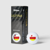 Flag of Santa Barbara, California Golf Balls Golfballen (Verpakking)