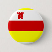 Flag of Santa Barbara, California Pinback Button (Voorkant)