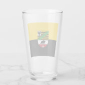 Flag of Saxony-Anhalt Glass Glas (Achterkant)