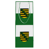 Flag of Saxony Wine Gift Bag Wijn Cadeautas (Achterkant)