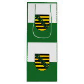 Flag of Saxony Wine Gift Bag Wijn Cadeautas (Voorkant)