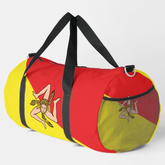 Flag of Sicily Duffle Bag Plunjezak (Rechterhoek)