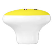 Flag of Sicily - Trinacria Medusa Red and Yellow Keramische Knop (Zijkant)