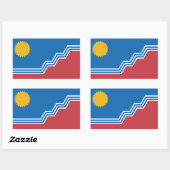 Flag of Sioux Falls, South Dakota Rechthoekige Sticker (Vel)