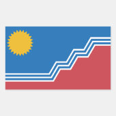 Flag of Sioux Falls, South Dakota Rechthoekige Sticker (Voorkant)