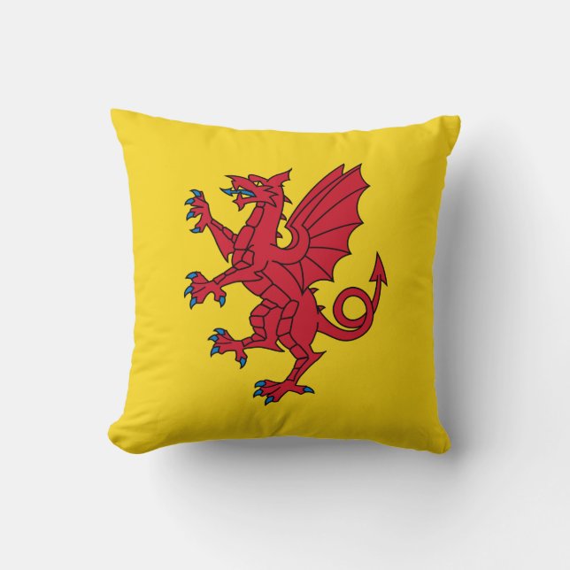 Flag of Somerset Throw Pillow Kussen (Voorkant)