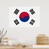 Flag of South Korea Poster (Keuken)