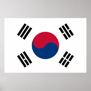 Flag of South Korea Poster