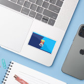 Flag of South Lanarkshire, Scotland Sticker (Laptop met iPhone)