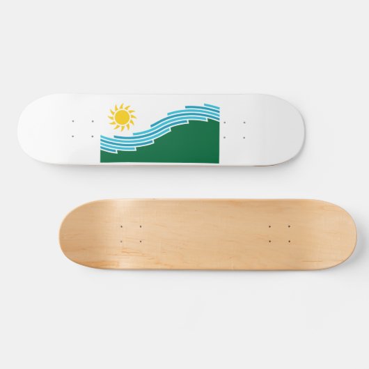 Flag of Spokane, Washington Persoonlijk Skateboard (Horizontaal)