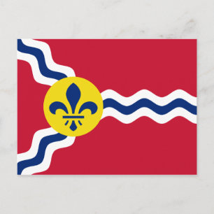 Flag of St. Louis, Missouri Briefkaart