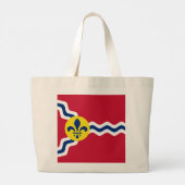 Flag of St. Louis, Missouri Grote Tote Bag (Achterkant)