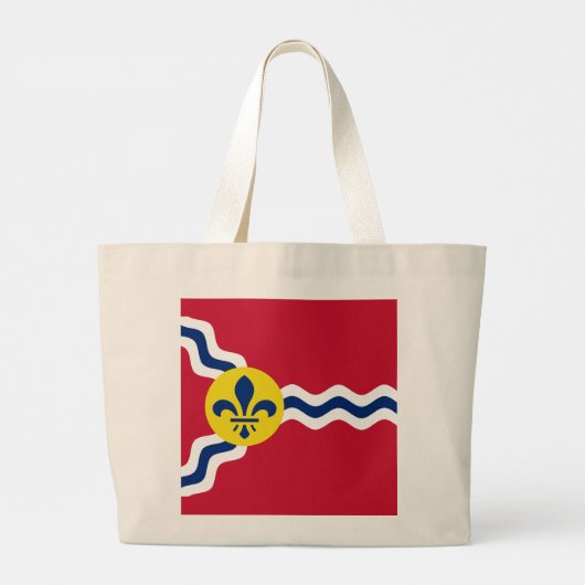 Flag of St. Louis, Missouri Grote Tote Bag (Achterkant)