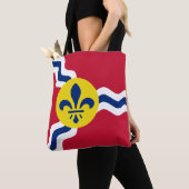 Flag of St. Louis, Missouri Tote Bag (Dichtbij)