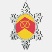 Flag of Staffordshire, Tin Sneeuwvlok Ornament (Rechts)