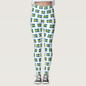 Flag of Sweden Leggings (Voorkant)