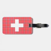 Flag of Switzerland Luggage Tag Bagagelabel (Achterkant horizontaal)