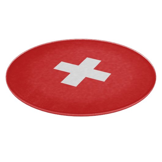 Flag of Switzerland modified – Schweiz – Suisse Snijplank (Hoek)