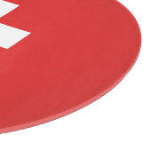 Flag of Switzerland modified – Schweiz – Suisse Snijplank (Hoek)