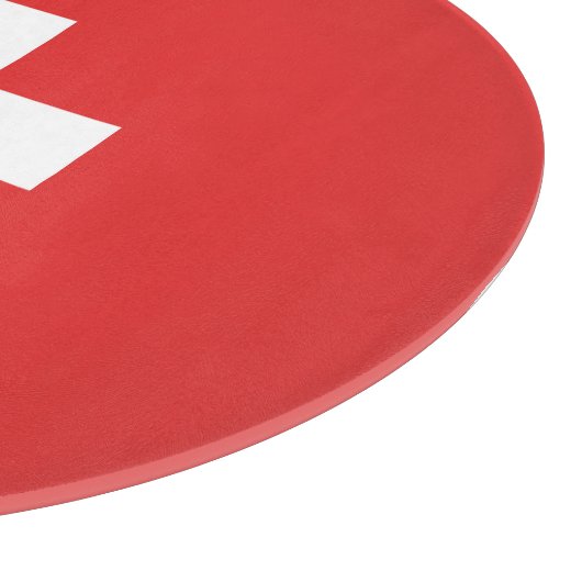 Flag of Switzerland modified – Schweiz – Suisse Snijplank (Hoek)