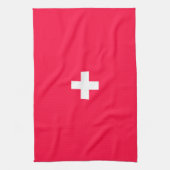 Flag of Switzerland modified – Schweiz – Suisse Theedoek (Verticaal)