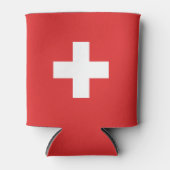 Flag of Switzerland – Schweiz – Suisse – Svizzera Blikjeskoeler (Voorkant)