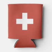 Flag of Switzerland – Schweiz – Suisse – Svizzera Blikjeskoeler (Voorkant)