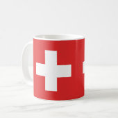 Flag of Switzerland – Schweiz – Suisse – Svizzera Koffiemok (Voorkant links)