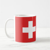 Flag of Switzerland – Schweiz – Suisse – Svizzera Koffiemok (Links)