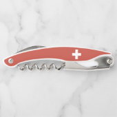 Flag of Switzerland – Schweiz – Suisse – Svizzera Kurkentrekker (Achterkant)