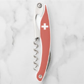 Flag of Switzerland – Schweiz – Suisse – Svizzera Kurkentrekker (Voorkant)