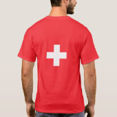 Flag of Switzerland – Schweiz – Suisse – Svizzera T-shirt (Achterkant)
