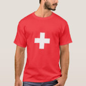 Flag of Switzerland – Schweiz – Suisse – Svizzera T-shirt (Voorkant)