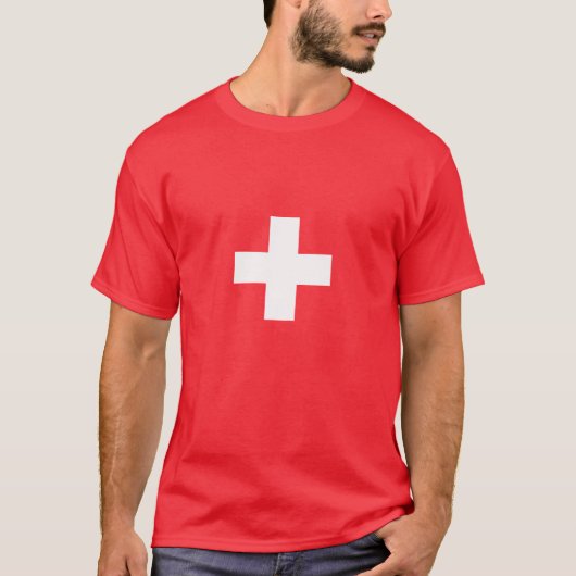 Flag of Switzerland – Schweiz – Suisse – Svizzera T-shirt (Voorkant)