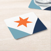 Flag of Syracuse, New York Kartonnen Onderzetters (Schuin)