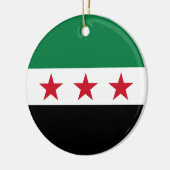 Flag of Syria (December 2024) Keramisch Ornament (Links)