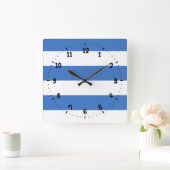 Flag of Tallinn, Estonia Square Wall Clock Vierkante Klok (Huis)