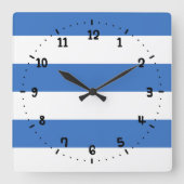 Flag of Tallinn, Estonia Square Wall Clock Vierkante Klok (Voorkant)