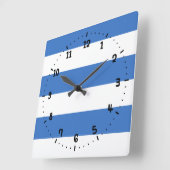 Flag of Tallinn, Estonia Square Wall Clock Vierkante Klok (Hoek)